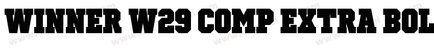 Winner W29 Comp Extra Bold字体转换